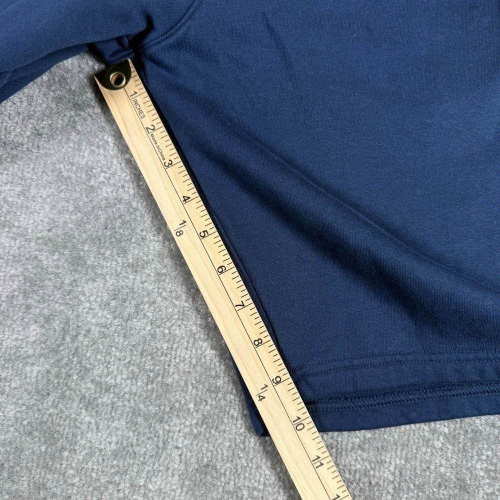 Under Armour Sweat Shorts Men's Small Navy Blue Fleece Loose Logo Athletic